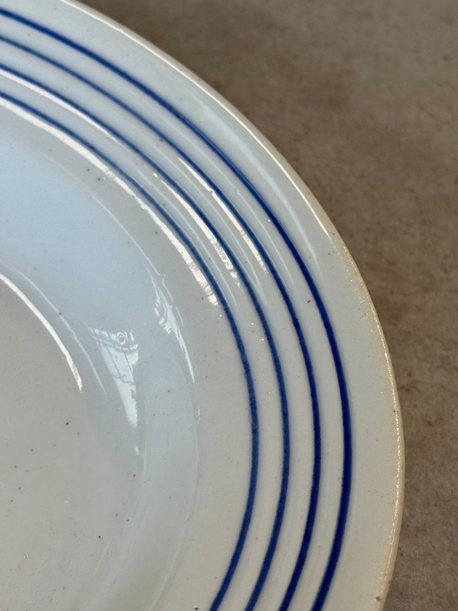 Plato Manises Líneas Azules