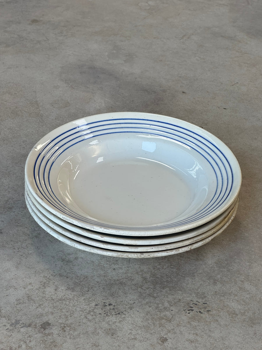 Plato Manises Líneas Azules