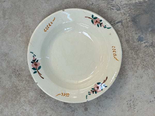 Plato Manises Cenefa Floral