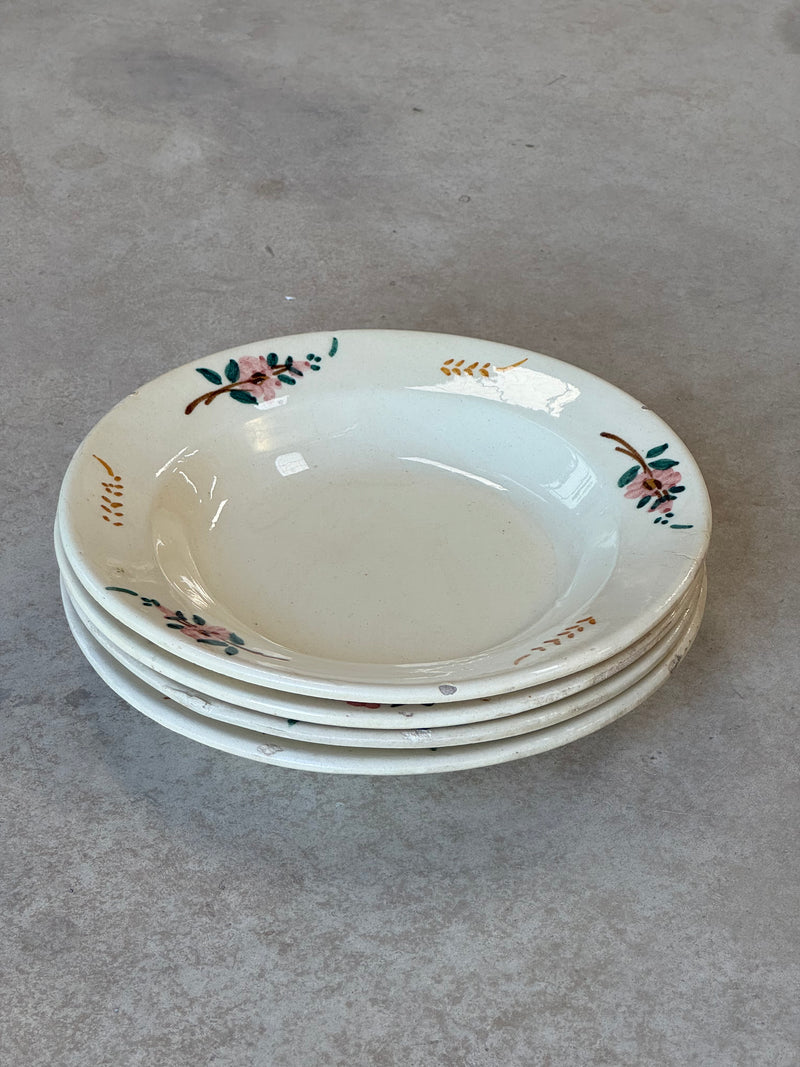 Plato Manises Cenefa Floral