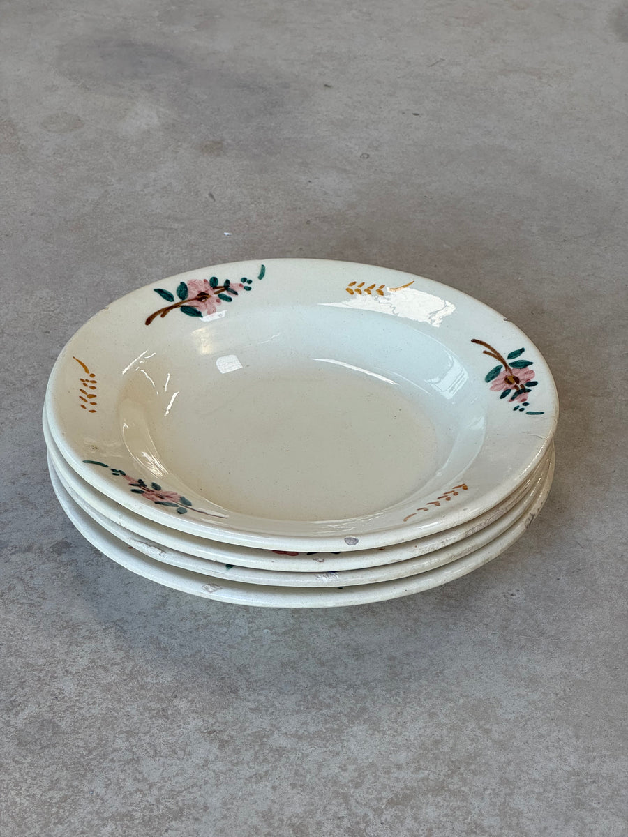 Plato Manises Cenefa Floral