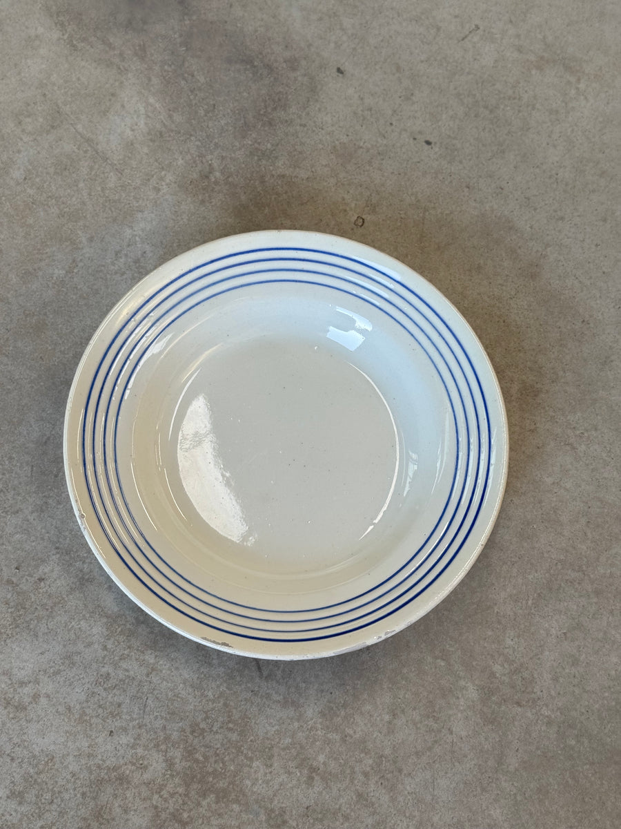 Plato Manises Líneas Azules