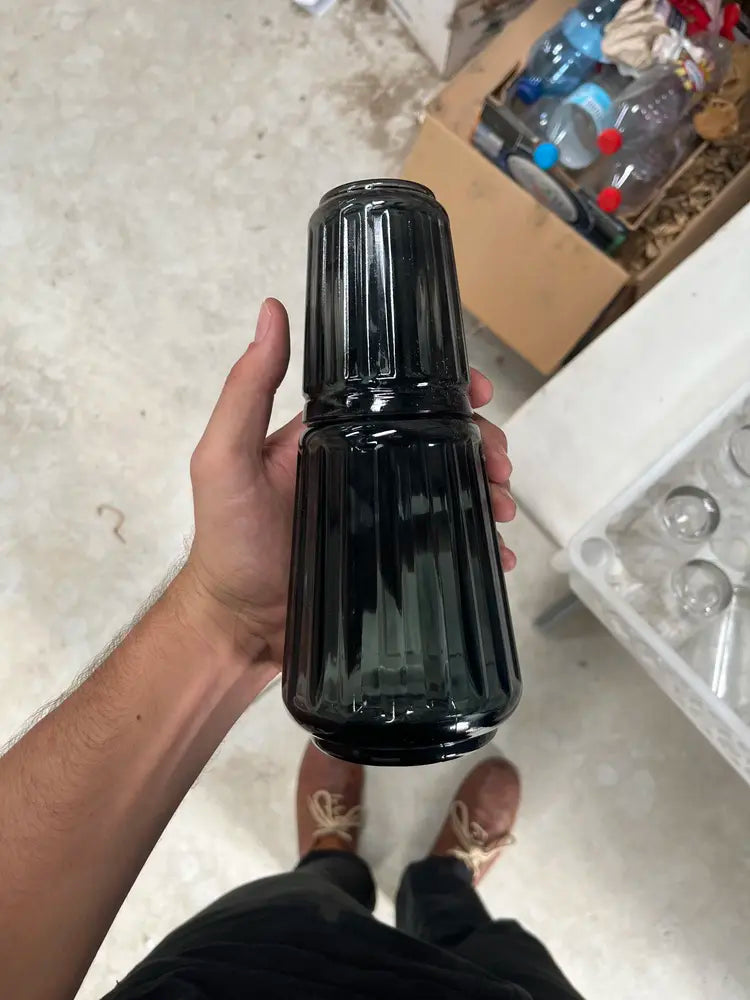 Juego de Agua para Mesita de Noche Sombra de Humo