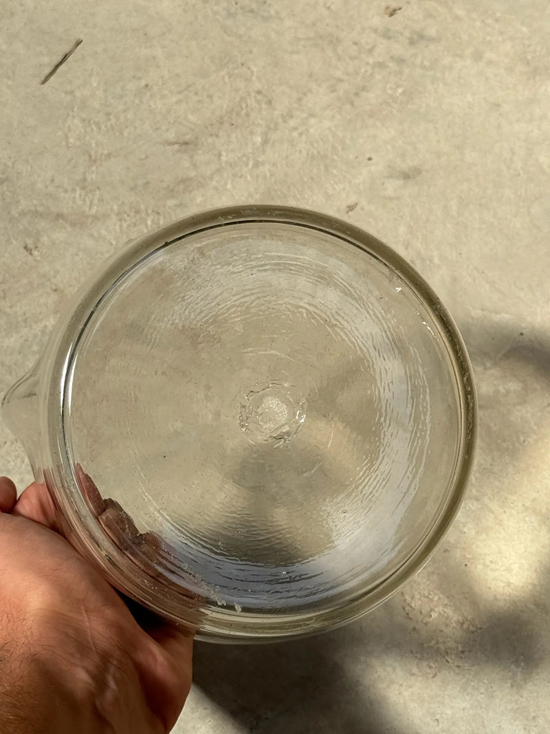 Jarra Hongo de vidrio hecha a mano, Cristal Antiguo
