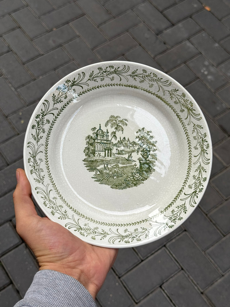 Plato Llano Cartuja Fluvial — Cristal Antiguo