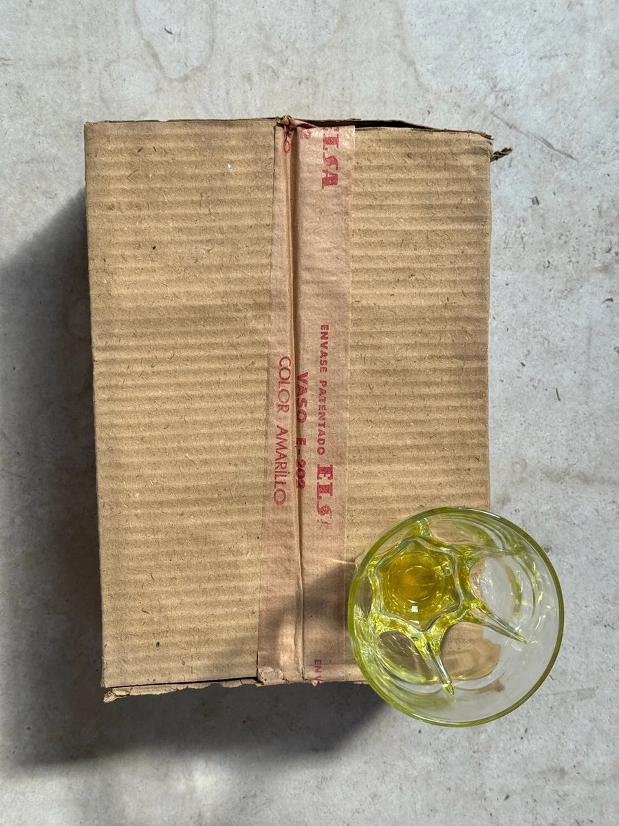 Vaso Fondo Estrella Amarillo Agua